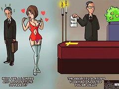 Comic porn. What's the difference between your wife and your job? After 10 years your job will still suck!