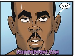 Dazzling black and white sex in hot John Persons interracial cartoons