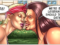 Enjoy sex comics with hot girls and naughty transvestites