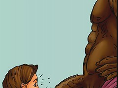 Ebony comix xxx dick is really huge and thus thick for this small dirty throat of the alluring horny whore!